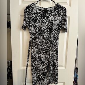 Ann Taylor Monochrome Midi Dress